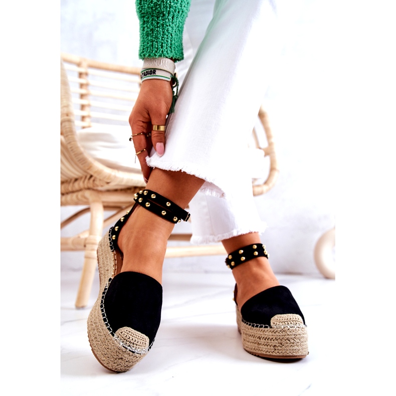 FB2 Black Lillian Espadrilles Sandals With Jets 3