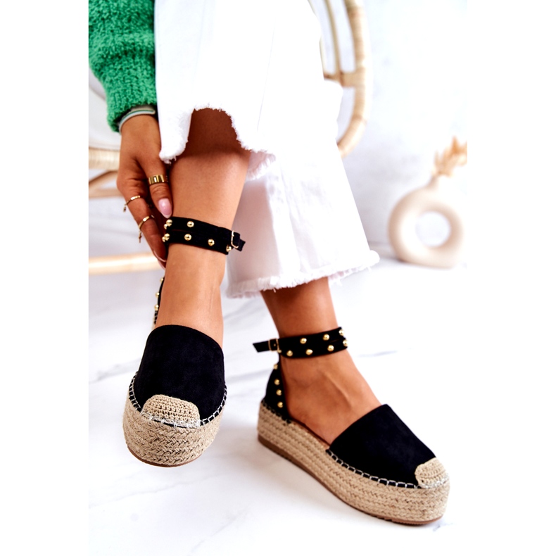 FB2 Black Lillian Espadrilles Sandals With Jets 5