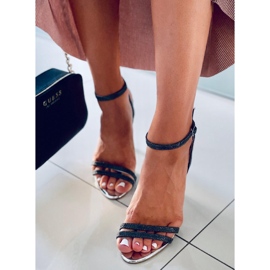 Tessa Black high heel sandals 1