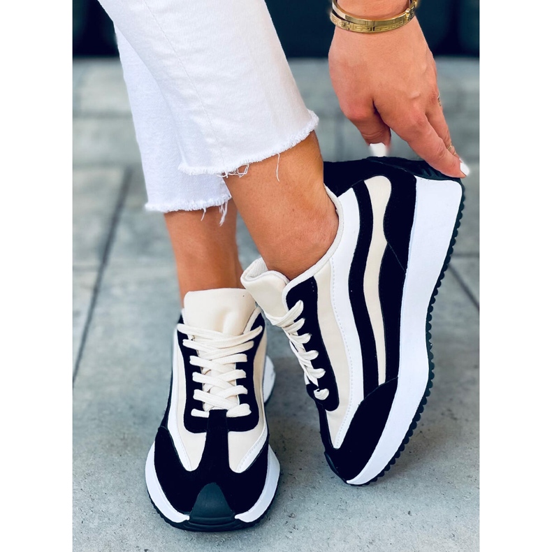 Zuri Black Trainers beige 1 Zuri Black Trainers beige 1