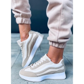 Zuri Khaki trainers beige 1