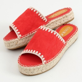 Leven Red women's espadrilles slippers 1