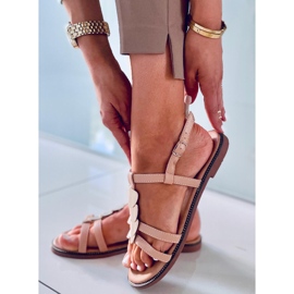 Hermine Nude women's sandals beige golden 2