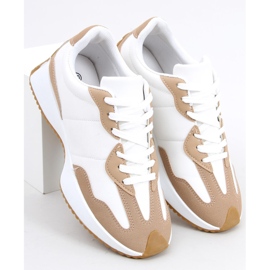 Adem Khaki trainers beige white 1