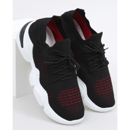 Harri Black socks red 1