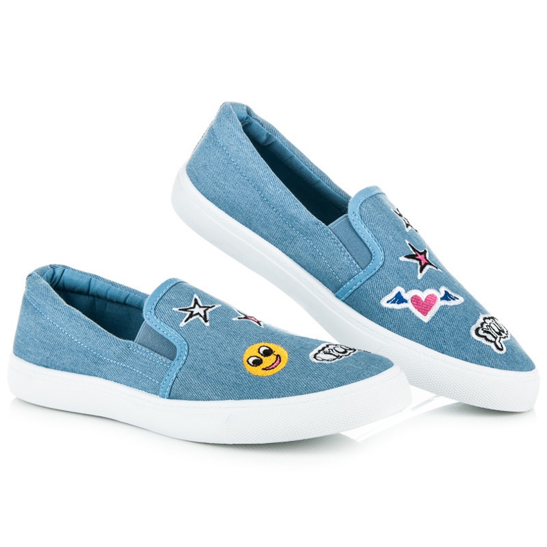 Balada Denim Slipons With Patches blue 1