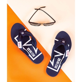 Comfortable Big Star flip-flops blue 1