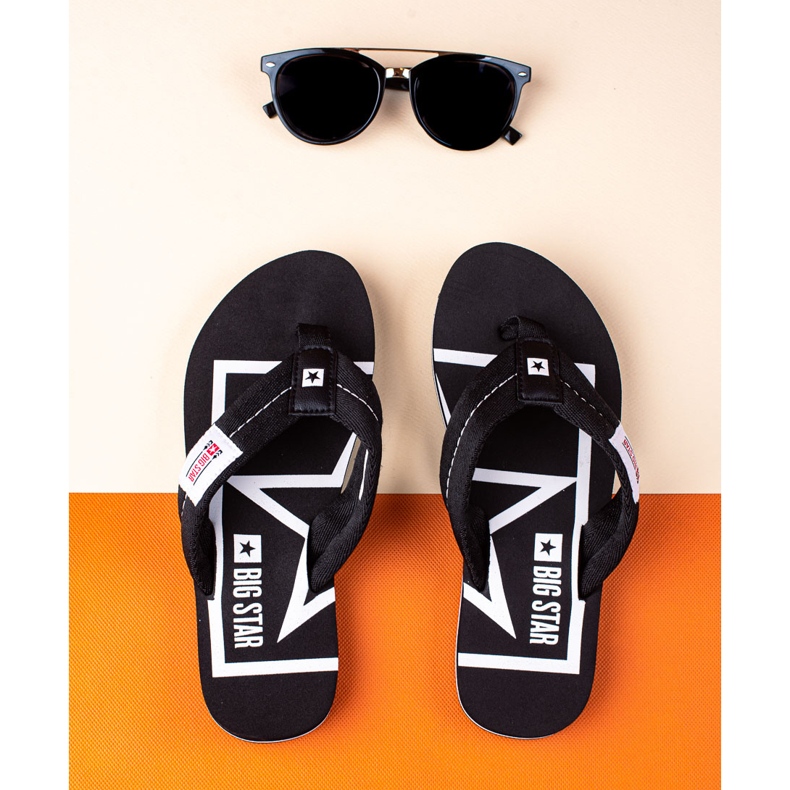 Comfortable Big Star flip-flops black 1