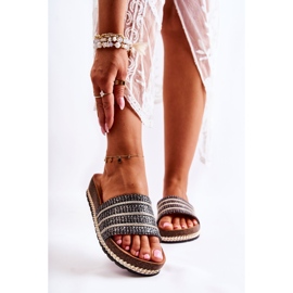 S.Barski Women's Classic Slippers With A Chain Black Maddy 2