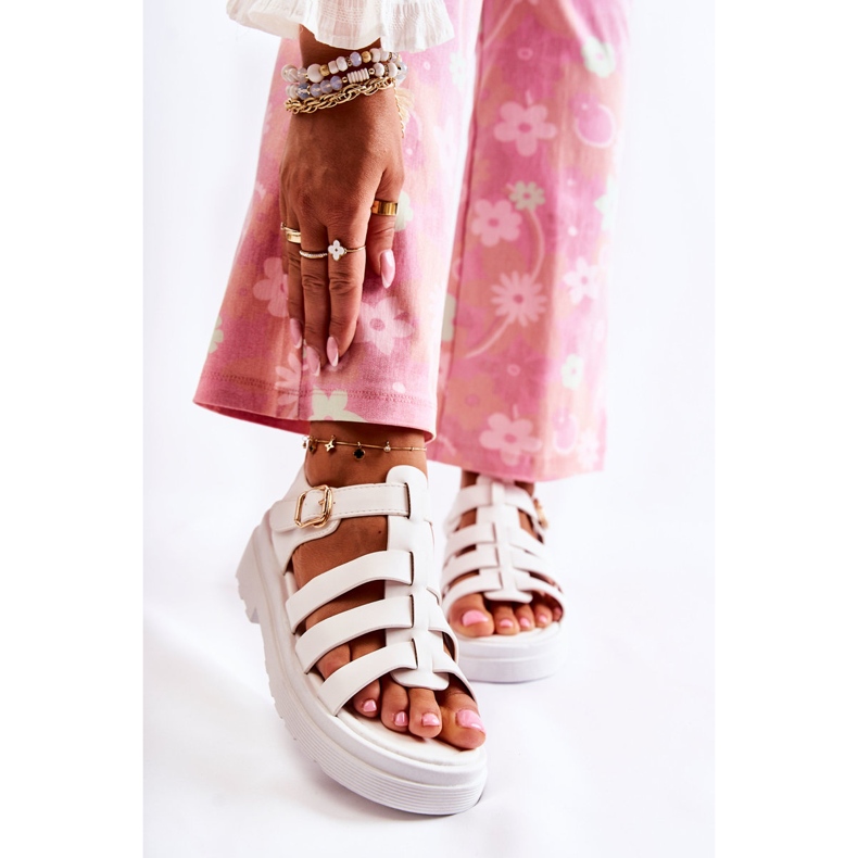 PG1 Fashionable Sandals With White Malien Straps 1