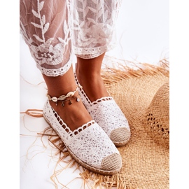 PH1 Women's White Letisa Openwork Espadrilles 2