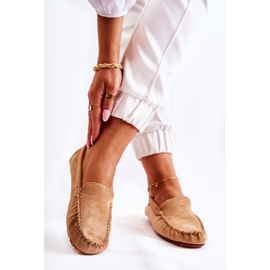 PH1 Women's Suede Loafers Dark Beige Millare 2