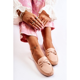 PG1 Women's Loafers With A Bow Nude Aurila beige 1