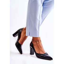 Fashionable Lacquered Pumps On A Bar Black Emotion 2