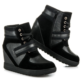 J. Star Lace-up wedge shoes black 2 J. Star Lace-up wedge shoes black 2