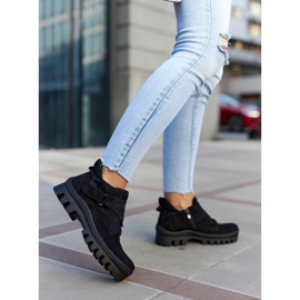 S.Barski Remgate Black Suede Trappers With Zipper 2