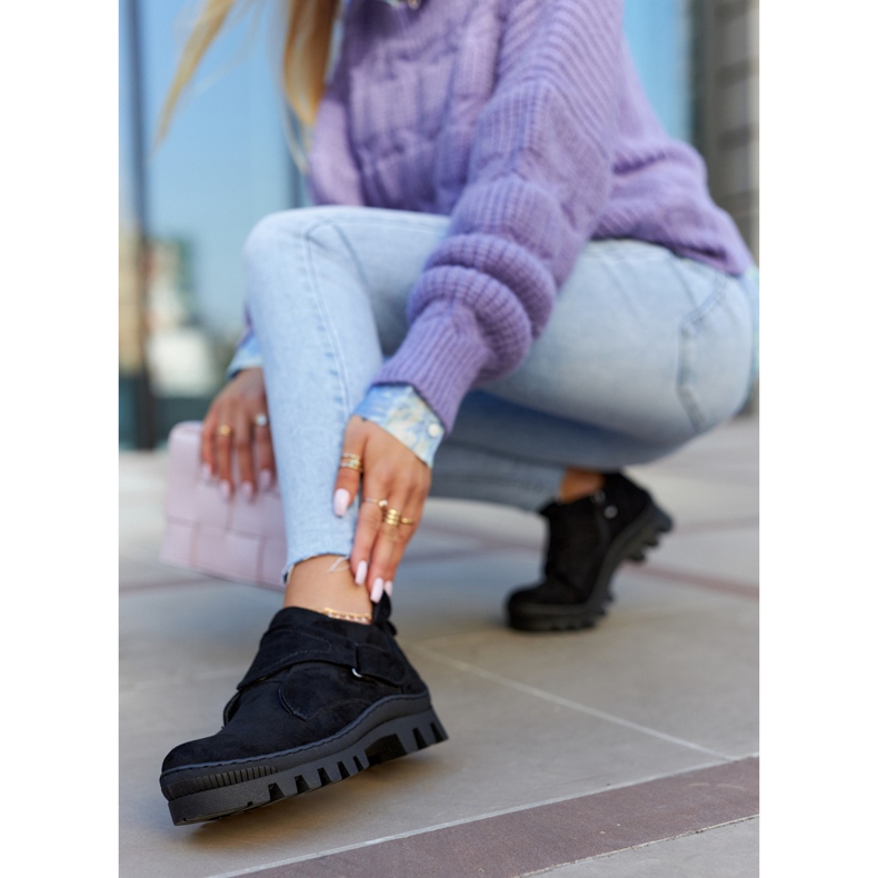 S.Barski Remgate Black Suede Trappers With Zipper 1