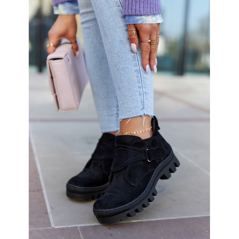 S.Barski Remgate Black Suede Trappers With Zipper 3