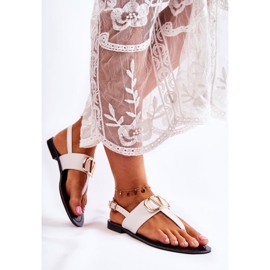 PS1 Women's Sandals Flip-flops With White Calia Decoration 2 PS1 Women's Sandals Flip-flops With White Calia Decoration 2