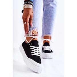 Women's Sneakers On The Black Comes Platform 1