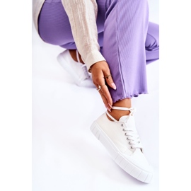 PS1 Women's Sneakers On The Platform White Comes 17