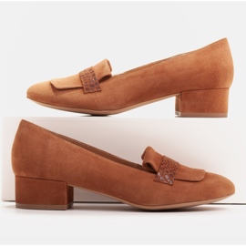 Radoskór Classic brown women's pumps for a wider foot 1 Radoskór Classic brown women's pumps for a wider foot 1