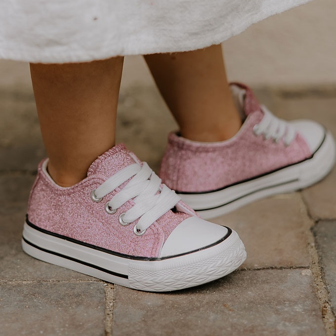 FR1 Children's Sneakers Tied Pink Wella 1