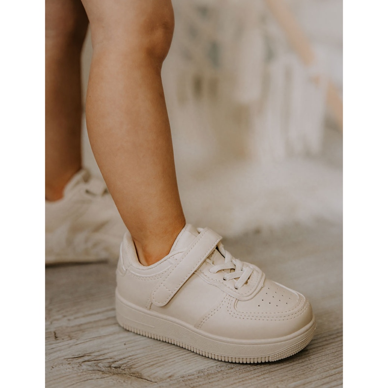 FR1 Children's sports shoes with Velcro Beige Elike 2