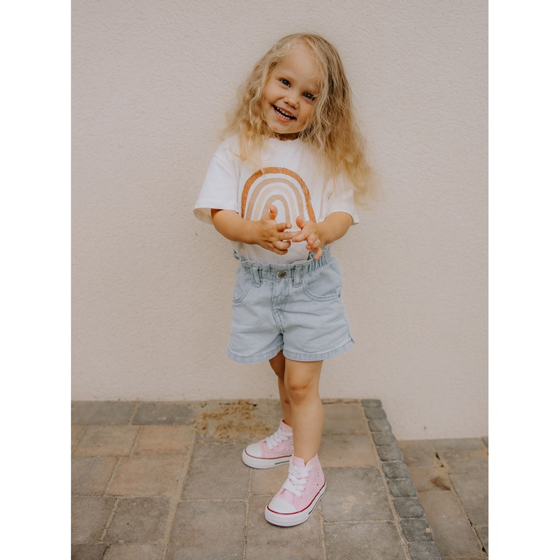 Children's High-top Sneakers Pink Mona 1 Children's High-top Sneakers Pink Mona 1