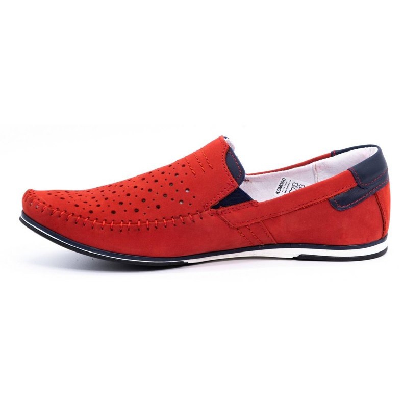 KOMODO Men's shoes moccasins 876 summer red 1