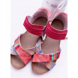 Women's Sandals Maciejka Pink 03375 Leather multicolored 4