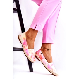 Women's Espadrilles Slip-On Pink-Yellow multicolored 2