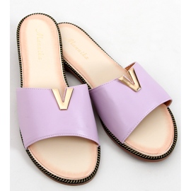 Women's face slippers Willow Purple 1