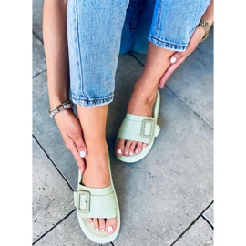 Alana Verde women's slippers green 2