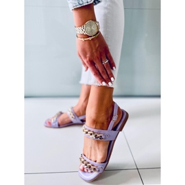 Chained sandals India Purple 1