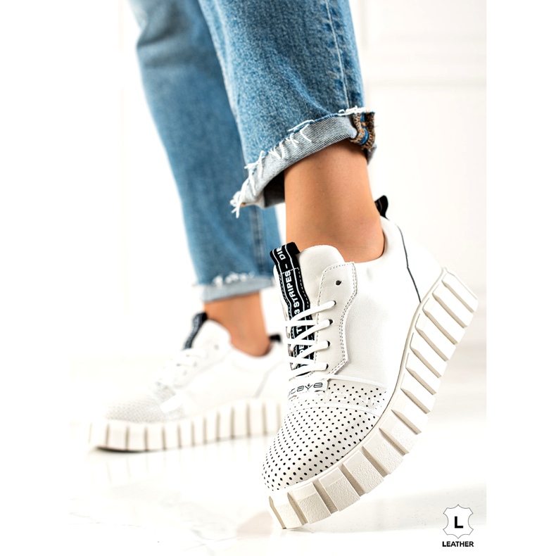 ARTIKER White Fashion Leather Shoes 3