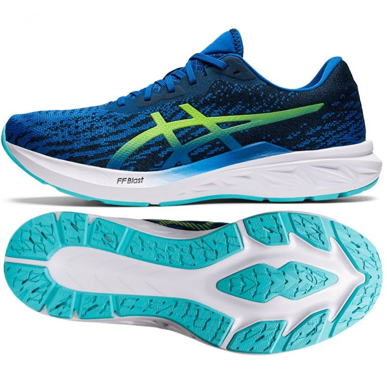 Asics Dynablast 2 M 1011B205 402 running shoes blue green 1