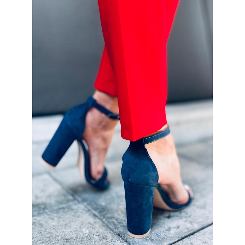 High-heeled sandals from Ariel Navy blue 2