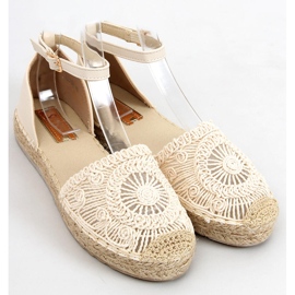 Jasmine Beige openwork espadrilles 1