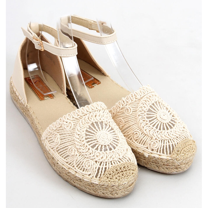 Jasmine Beige openwork espadrilles 1