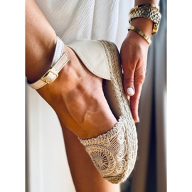 Jasmine Beige openwork espadrilles 2