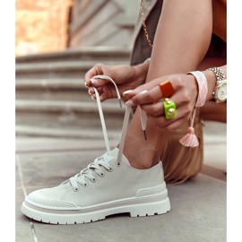 PS1 Women's Cloth Sneakers Light Beige Parossa 1