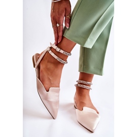 WS1 Women's Sandals With Toe In Beige Amisha 1