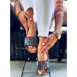 Taida Black cork slippers 2