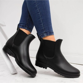 American Club Women's black boots, matte boots Kal15/22 2