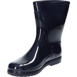 Painted navy blue boots for women American Club Kal17/22 3