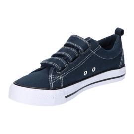 American Club LH59 / 22 navy blue velcro sneakers 4