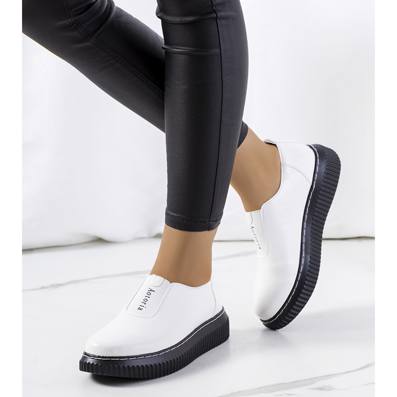 White brogues on the Siddons platform 1