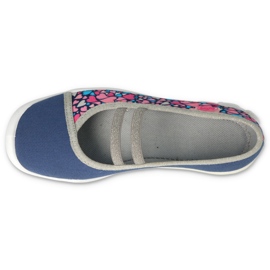 Befado children's shoes 116Y303 navy blue pink 3