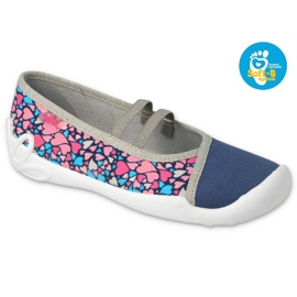 Befado children's shoes 116Y303 navy blue pink 4